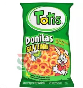 Abarrotes Totis Donitas SAL Y LIMON-3.88OZ(110g)-12PCS/Box