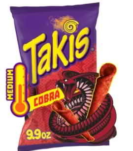 Barcel Takis Cobra Grande 280g( 9.9 oz) - 14PCS/box