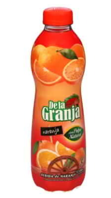 De la Granja Drink-ORANGE-16.9oz-12PCS/Box (Price is for box)