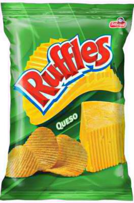 Sabritas Ruffles Queso Mexicano Verde Grande-8oz(226g)-15PCS/Box